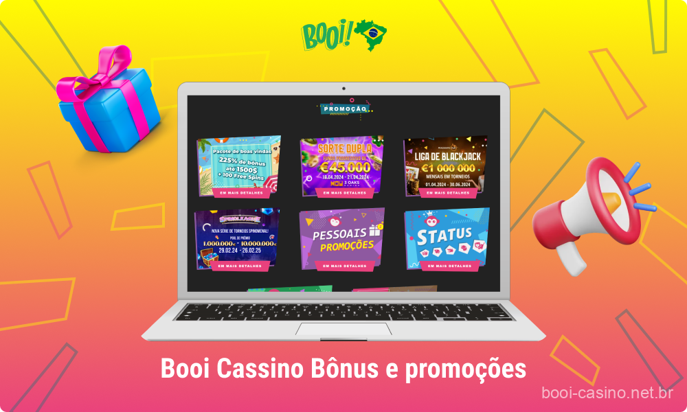 O Booi Casino oferece aos usuários brasileiros muitas recompensas e promoções diferentes, incluindo um bom bônus de depósito de boas-vindas de até 225% + 100 rodadas grátis