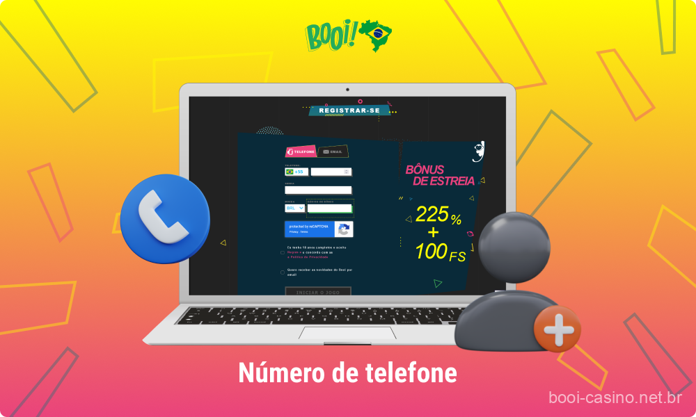 Para se cadastrar no Booi Casino usando um número de telefone, os jogadores brasileiros precisam seguir uma série de passos simples