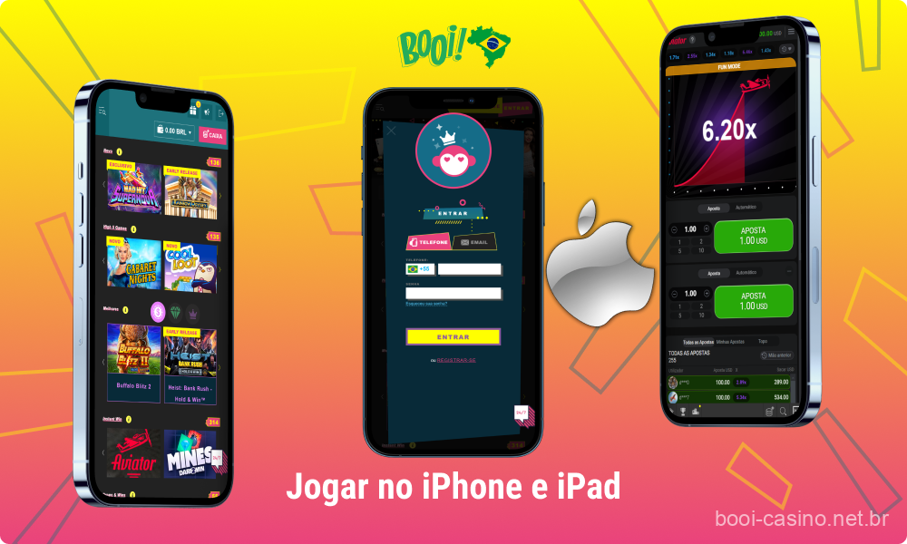Os brasileiros podem jogar no Booi Casino em dispositivos iOS, como iPhones e iPads, seguindo instruções simples