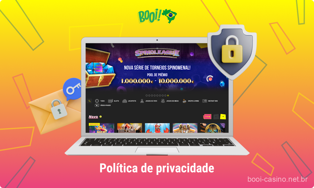 Política de Privacidade O Booi Brasil garante a segurança e proteção das informações pessoais dos jogadores