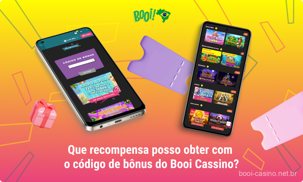 Ao usar o código de bônus do cassino Booi, um novo usuário pode receber um belo bônus de 225% + 100 rodadas grátis