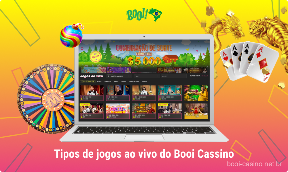 O Booi Casino oferece mais de 300 tipos diferentes de jogos ao vivo para jogadores do Brasil, para que cada usuário possa escolher o jogo que melhor se adapte às suas necessidades